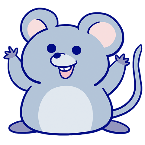 ネズミのキャラクター画像