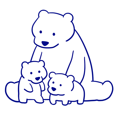 ホッキョクグマのキャラクター画像