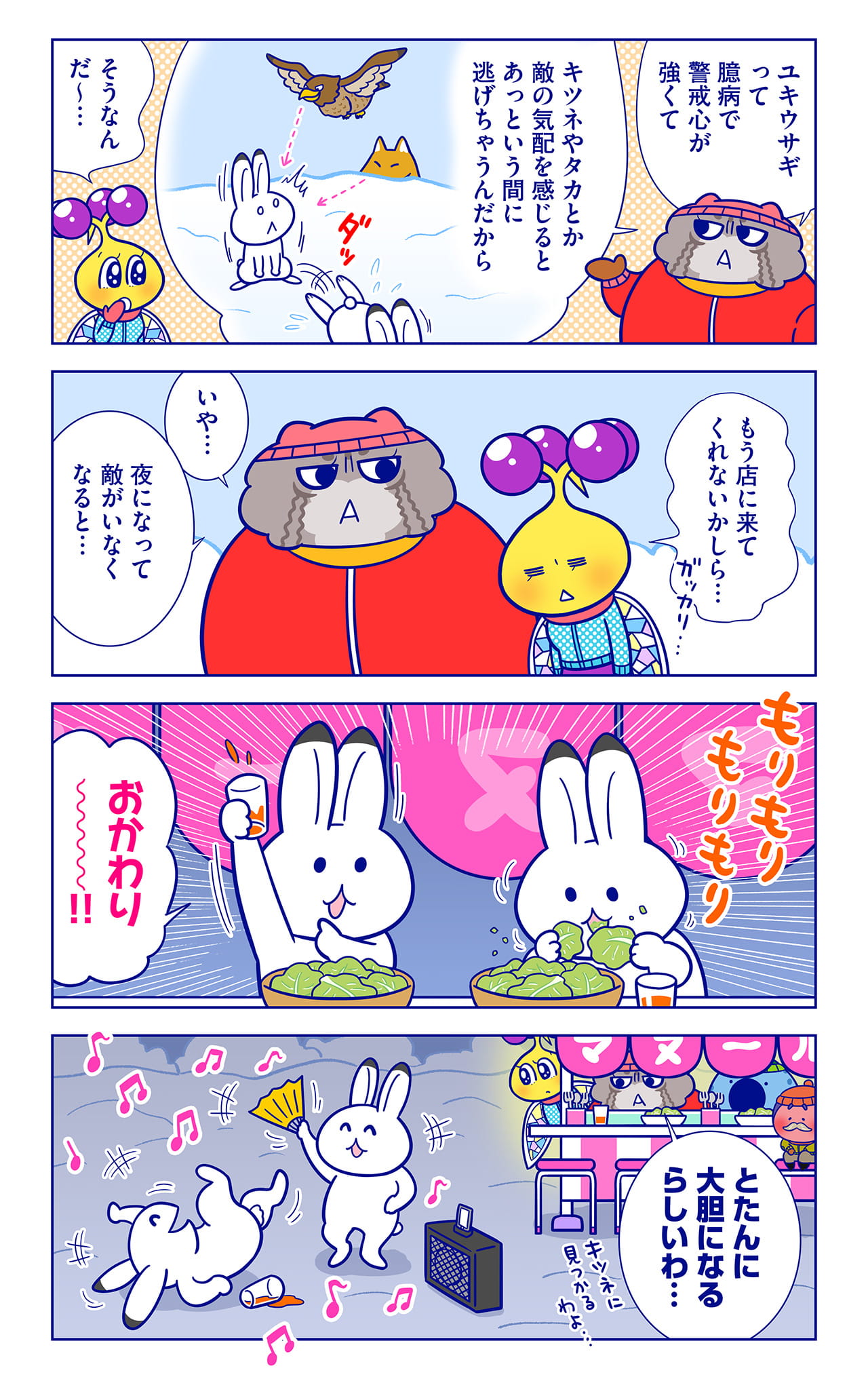 エゾユキウサギについての漫画2枚目