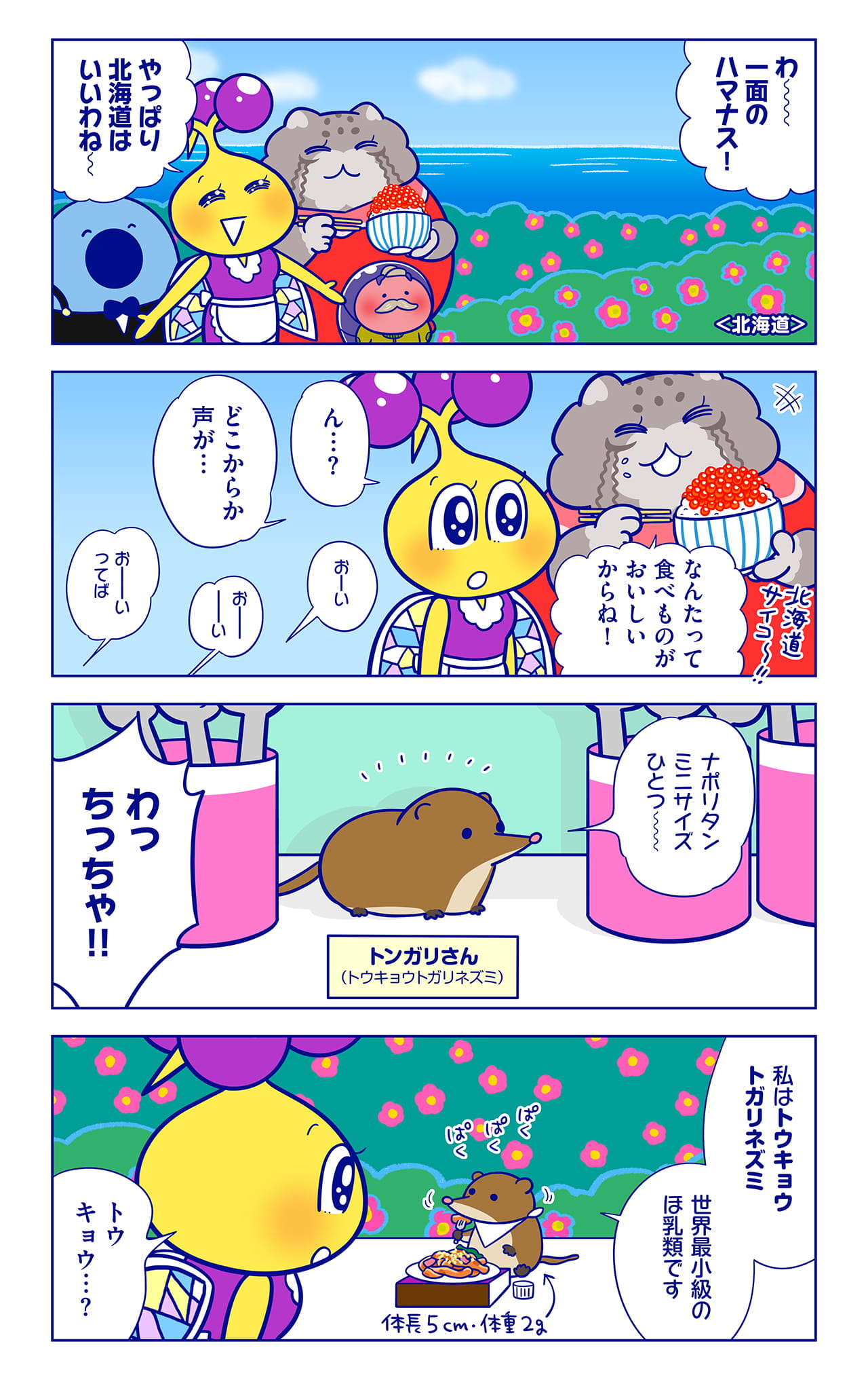 トンガリさんについての漫画1枚目
