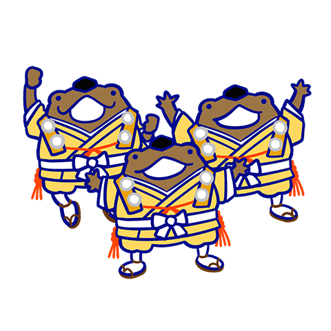 ヒキガエルのキャラクター画像