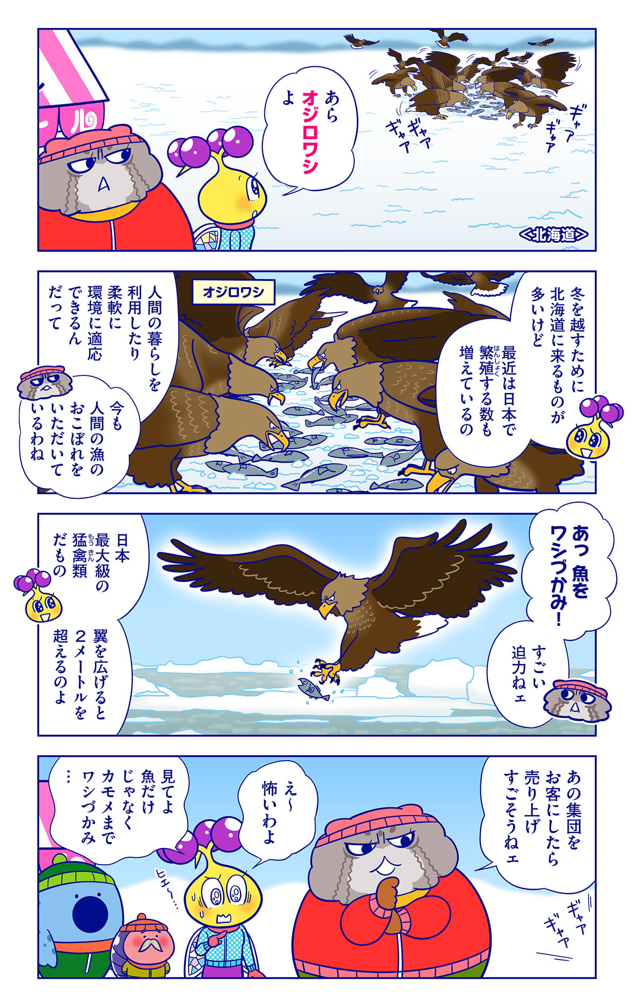 オジロワシについての漫画1枚目