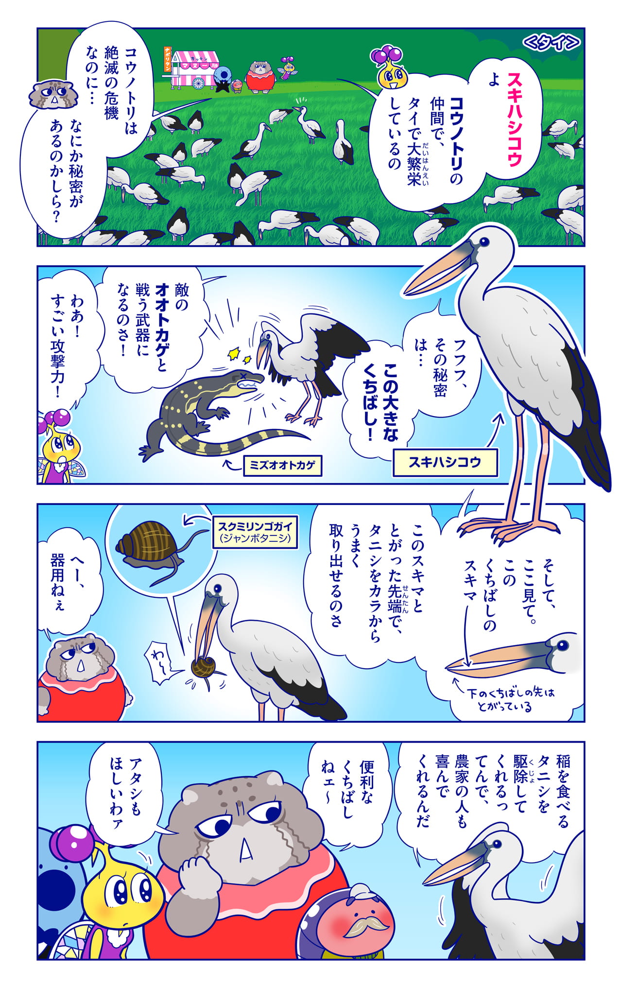 スキハシコウについての漫画1枚目