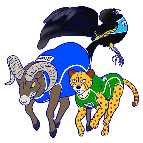 動物アスリートのキャラクター画像
